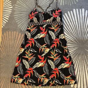 Athleta Tropical Print Racerback Floral Sundress